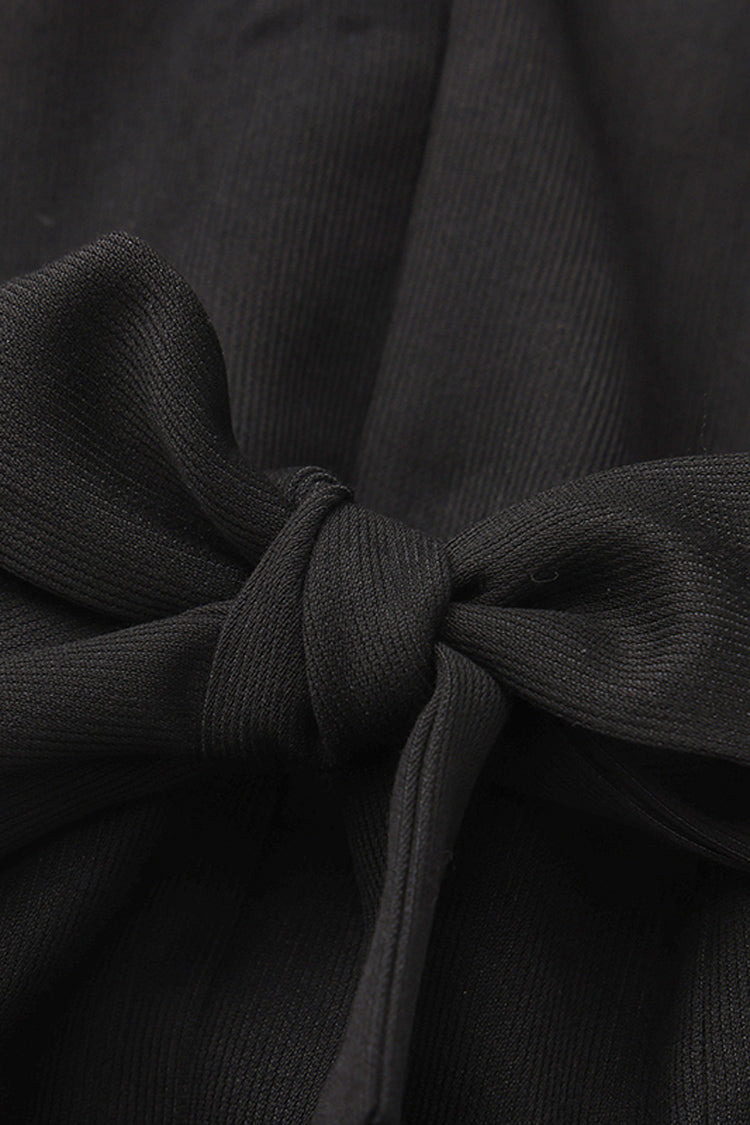 Ebony Sleeveless Ruffled Victorian Prince Coat - Immortal Silent Agent