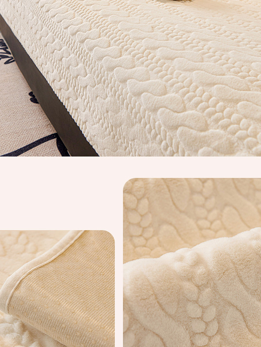 Winter Warm Solide Weiche Fleece Casual Dicke Weiche Kissen QM033