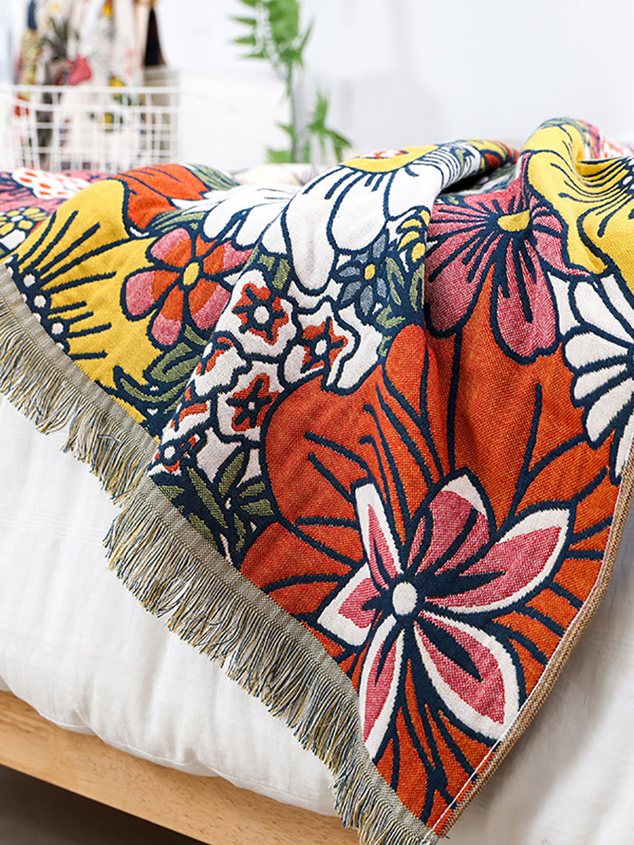 Jacquard Bath Adult 100%Cotton Flower Quick-dry Towel