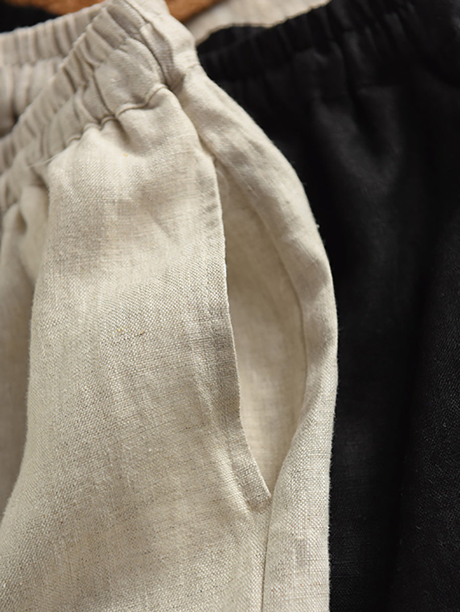 Summer Pure 100%Linen Skirt Color Women