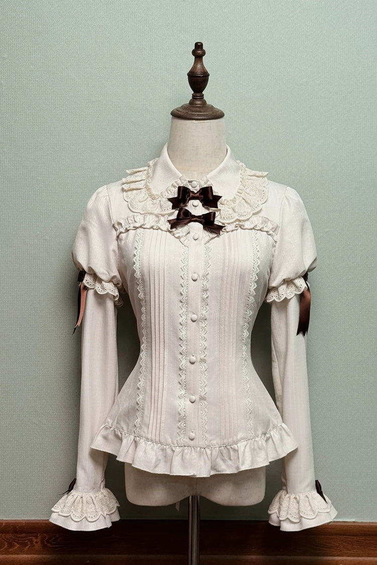 Teddy Chocolate Bar Embroidered Lace-Up Lolita JSK Dress and Skirt - Classic