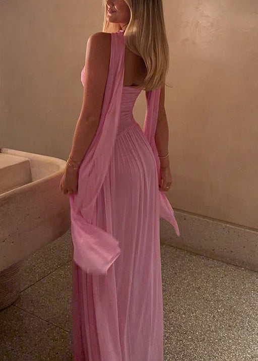 Dress Beautiful Pink Tulle Bustier Summer Strapless Evening Top