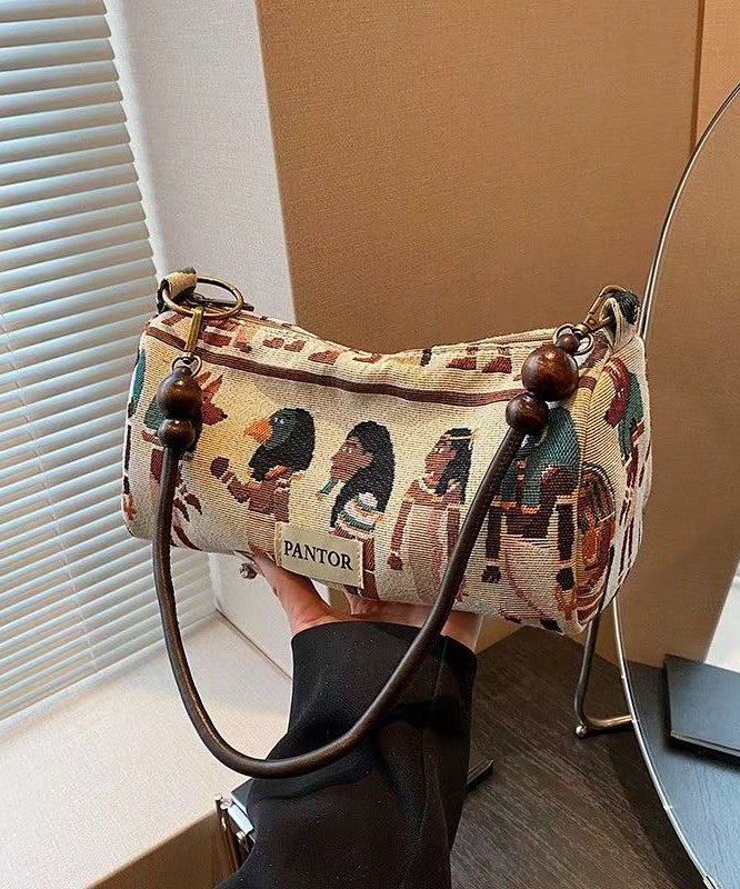 Bohemian Original Design Jacquard Canvas Satchel Bag Handbag YR026