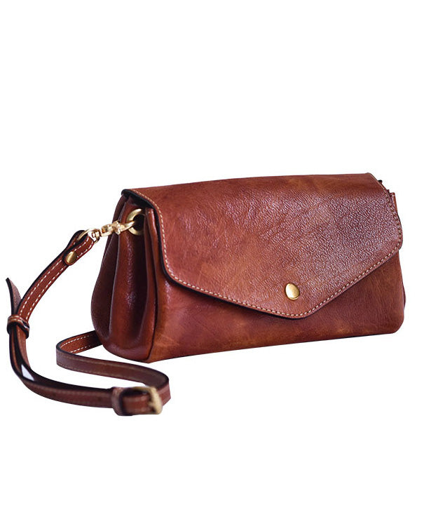 Khaki Cross-body Bag Leather Solid Durable Botique