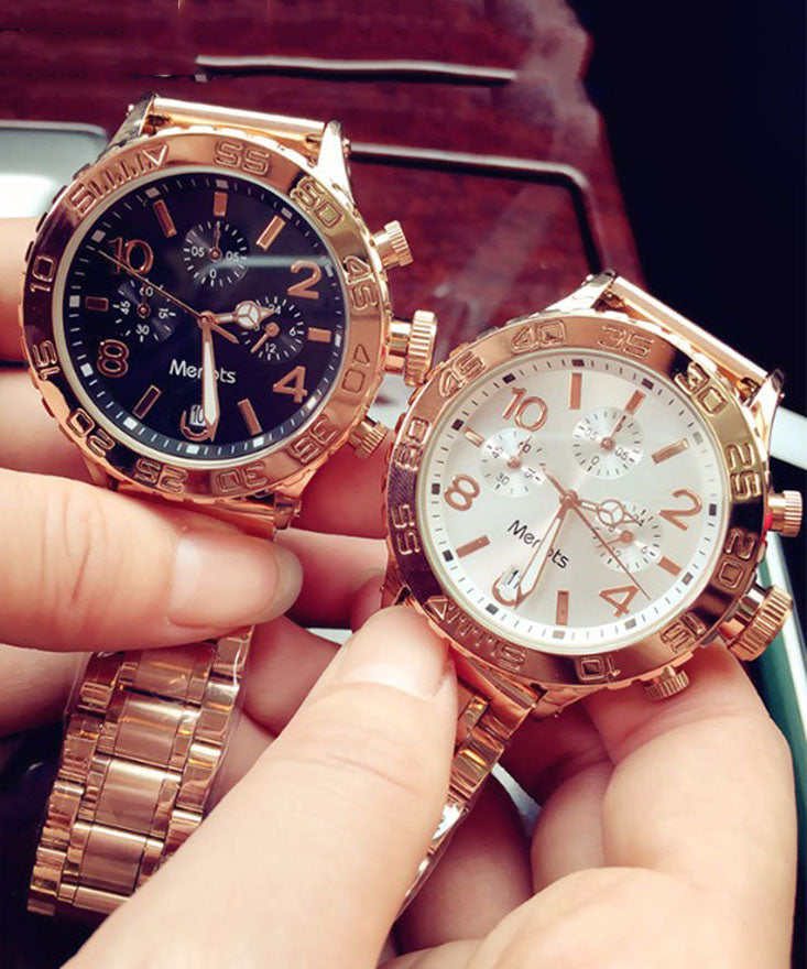 Steel White Quartz Movement Boutique Stainless Watches Machinery