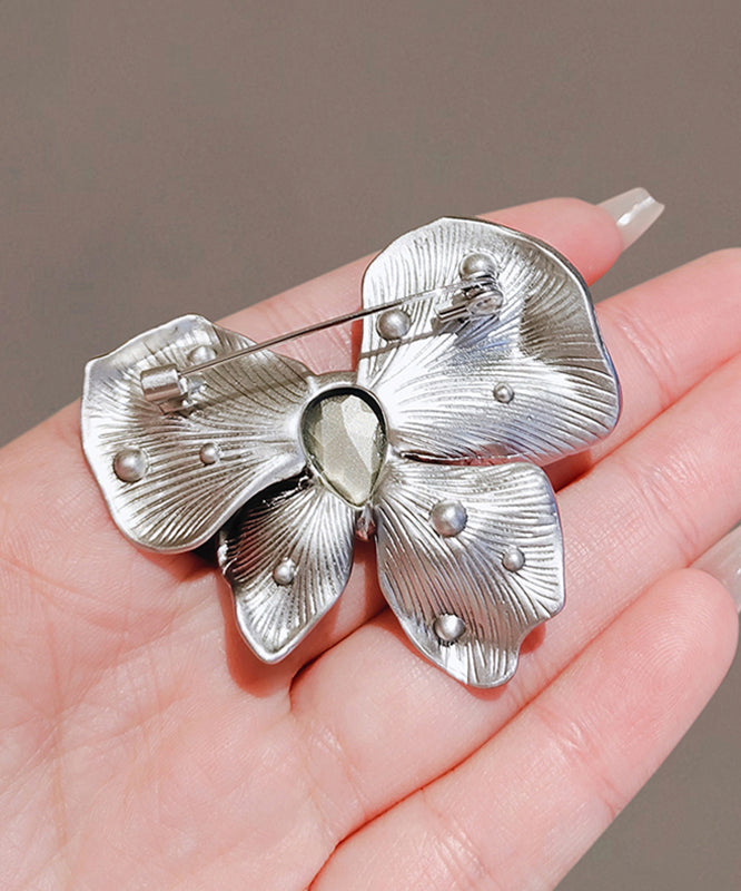 Butterfly Blue Chic Crystal Hairpin Alloy