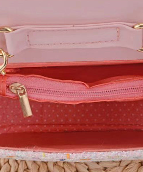 Sac à bandoulière mignon et tendance pour filles avec perles à ongles et princesse IU004