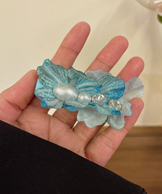 Pink Alloy Floral Cute Cloth Zircon Acrylic Hairpin