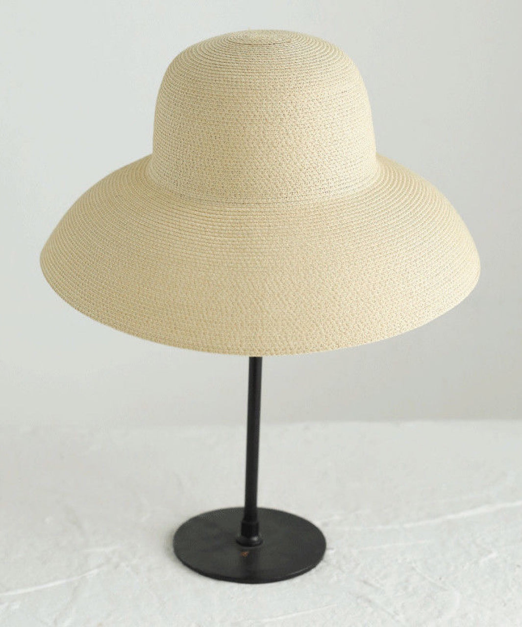 Khaki Hat Bucket Straw Large Woven Eaves Fashion Versatile