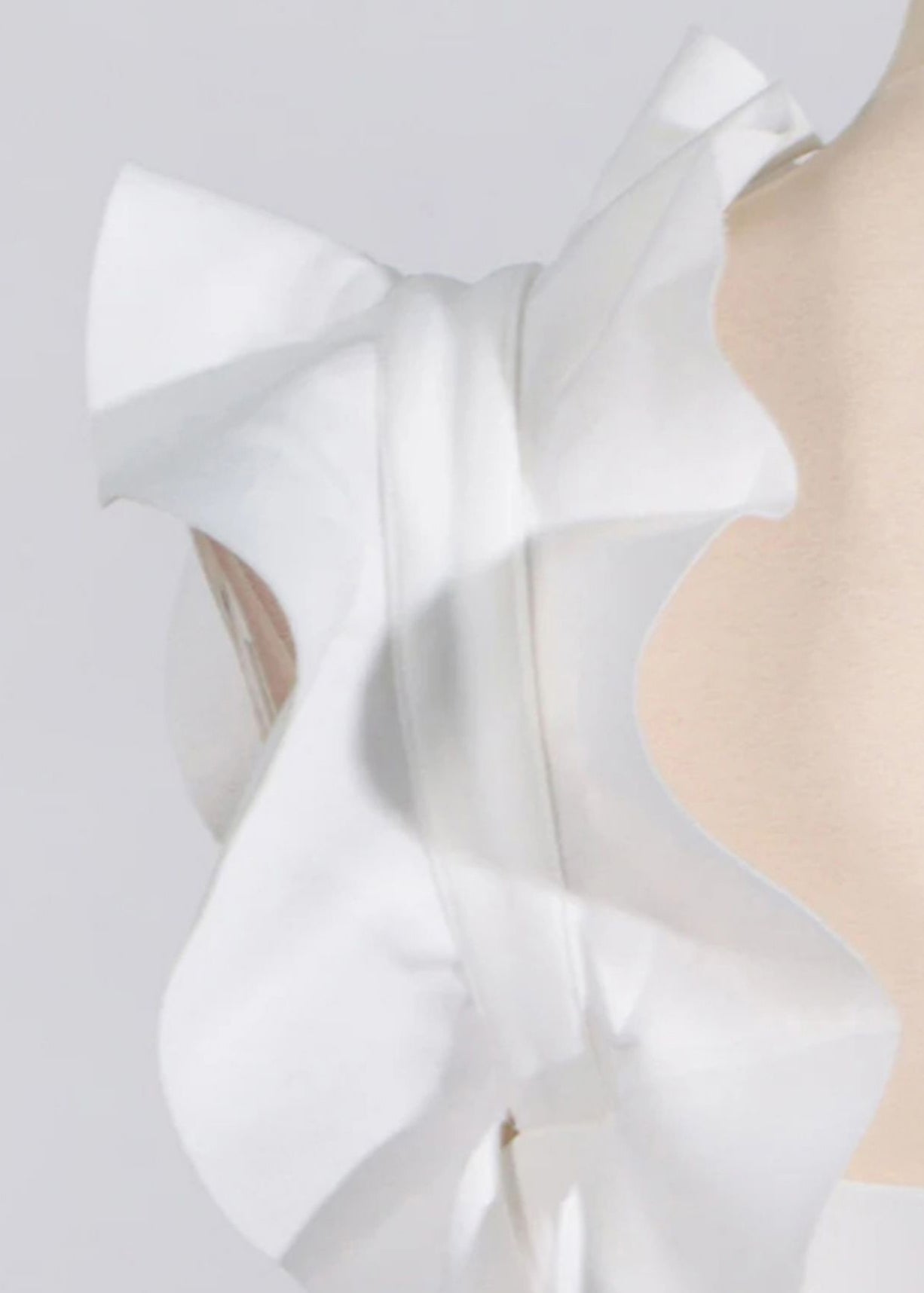 White Pockets Cotton Ruffled Dress Party Sleeveless Floral