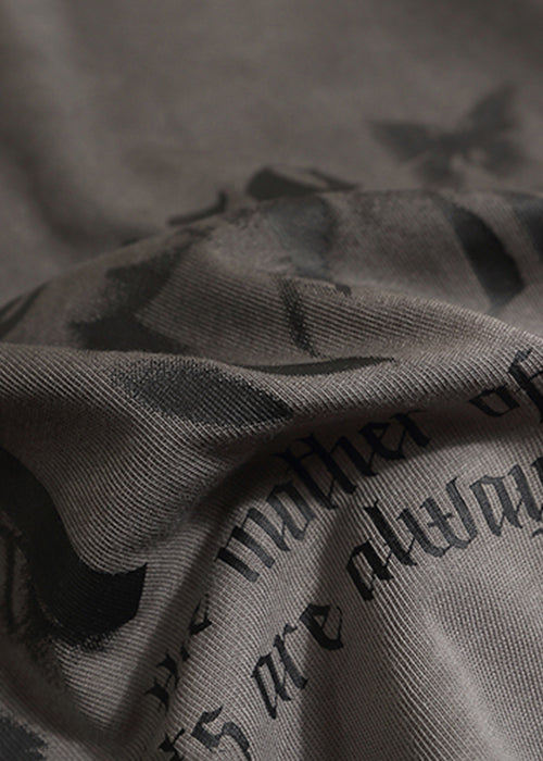 T-shirt d'été en coton à imprimé dégradé de couleurs blanc français pour homme LK049