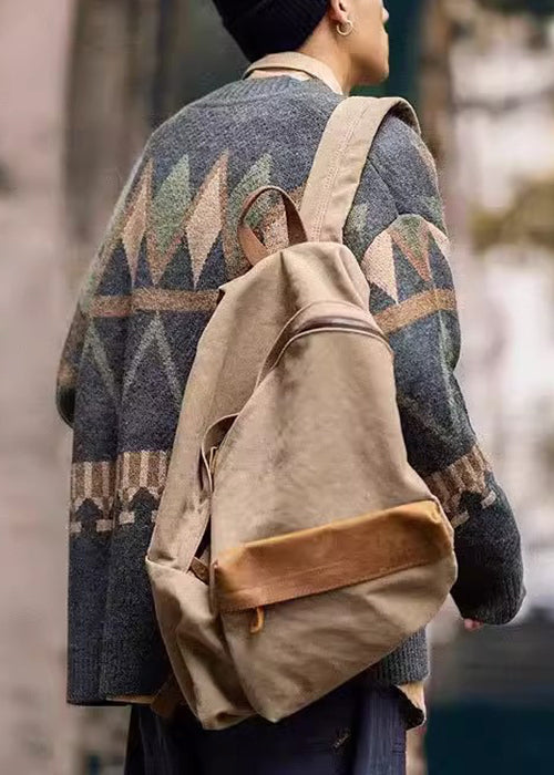 Spring Dark Gray Neck V Knit Jacquard Coat Men Button