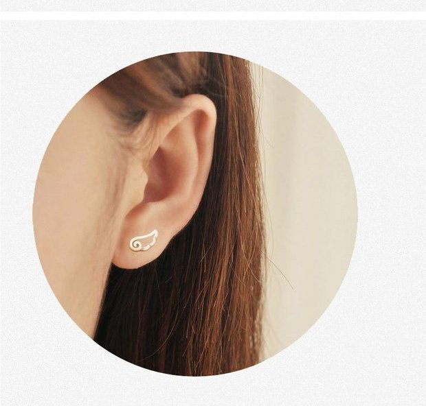 Wings Silver Sterling Earring