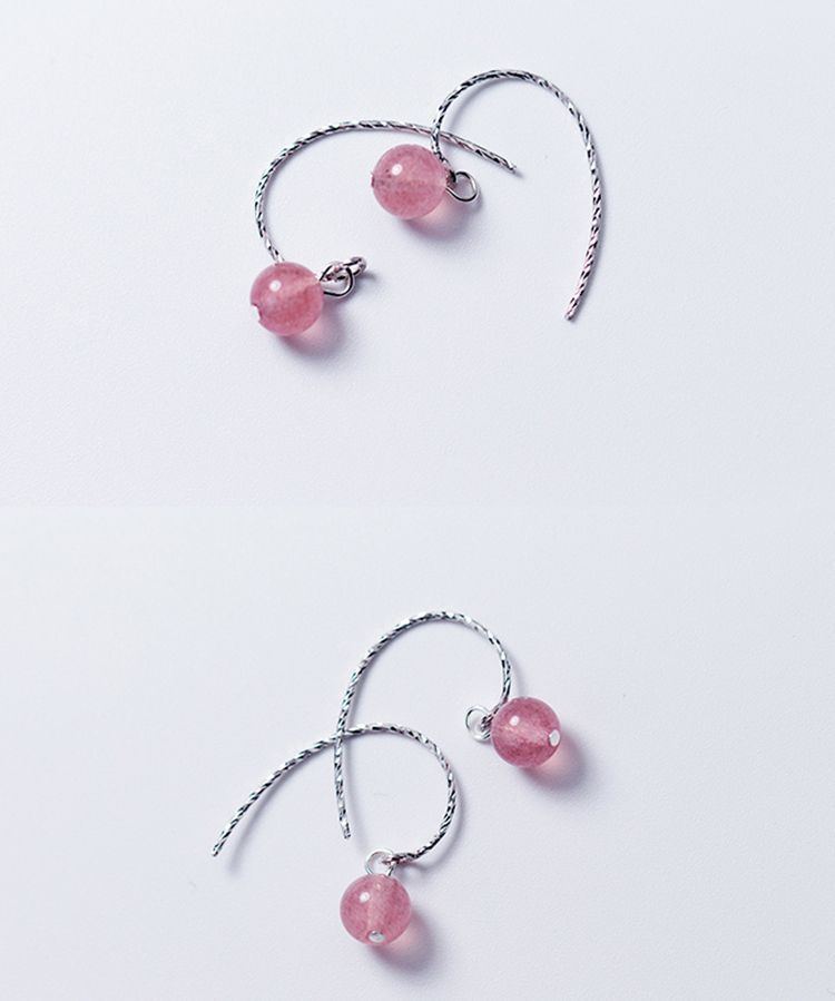 Faux Sterling Earring Crystal Silver Dangle