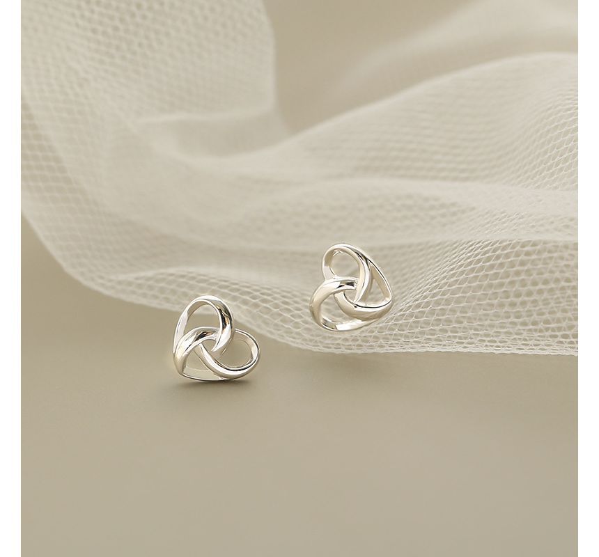 Heart Stud Sterling Silver Earring