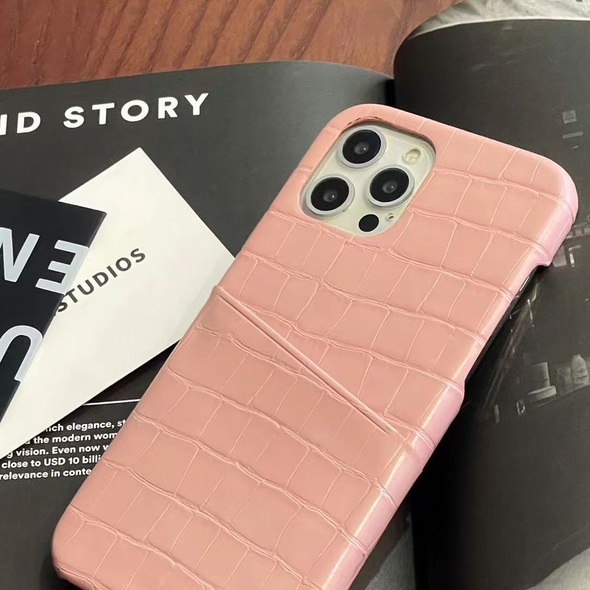 Card Case Phone Holder Leather Faux