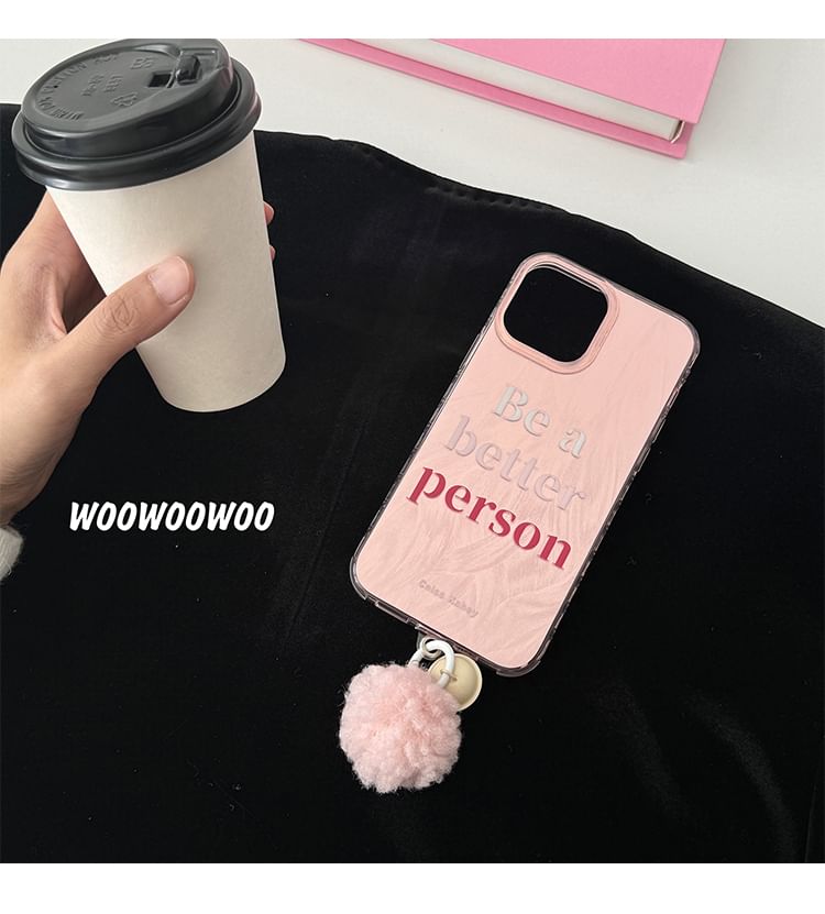Case Phone Pom Lettering Bell