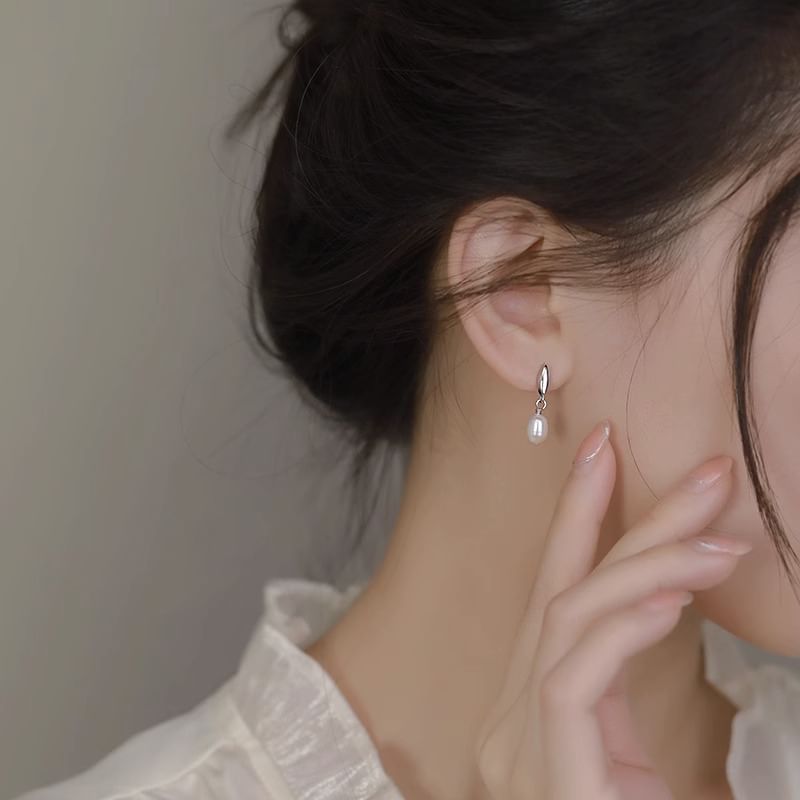 Drop Earring Faux Pearl