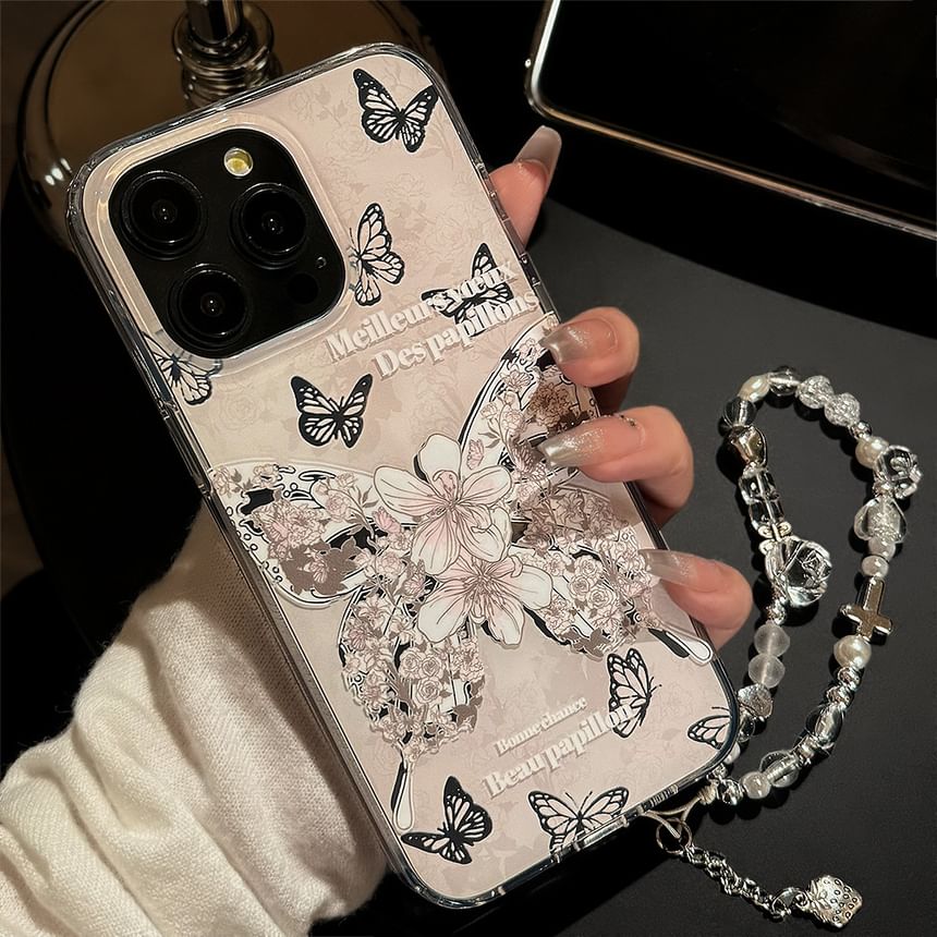 Case Strap Phone / Set Butterfly