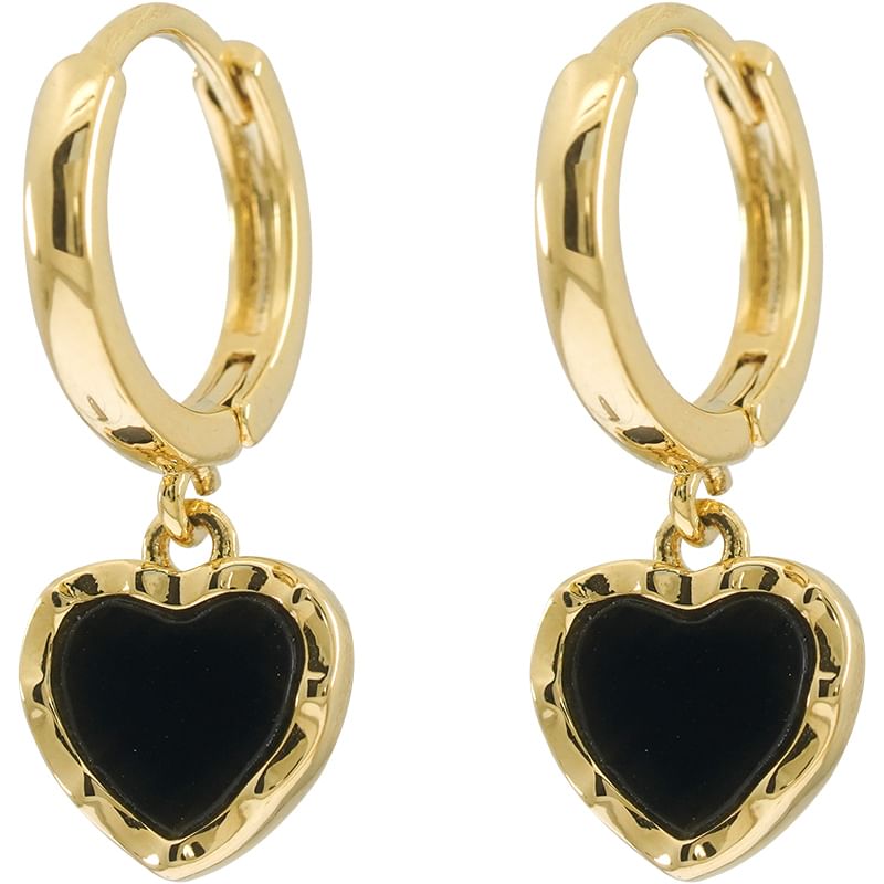 Earring Alloy Heart Drop