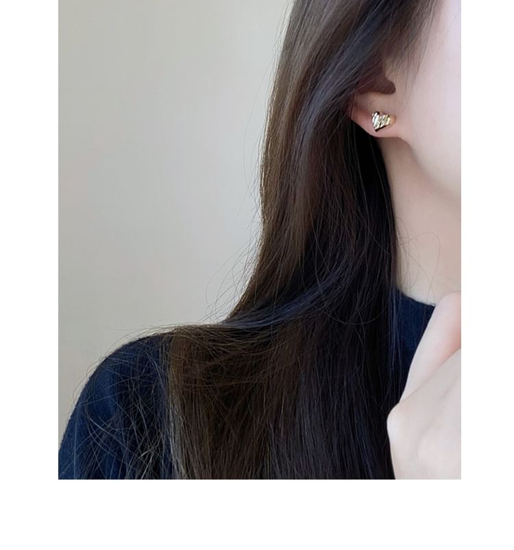 925 Stud Silver Earring Sterling Heart