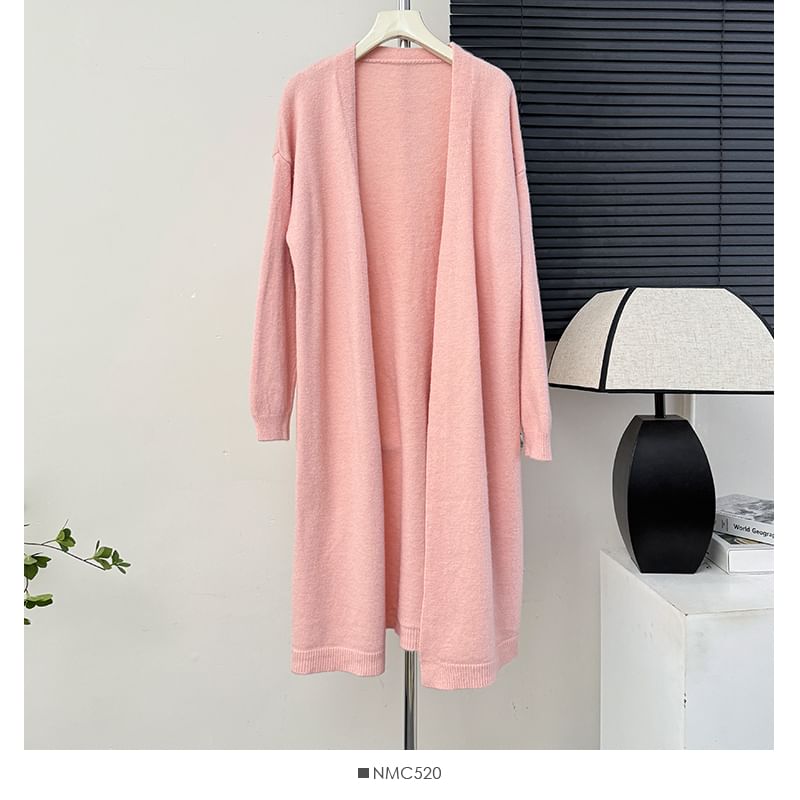 Open-Front Long Cardigan - 6 Colors