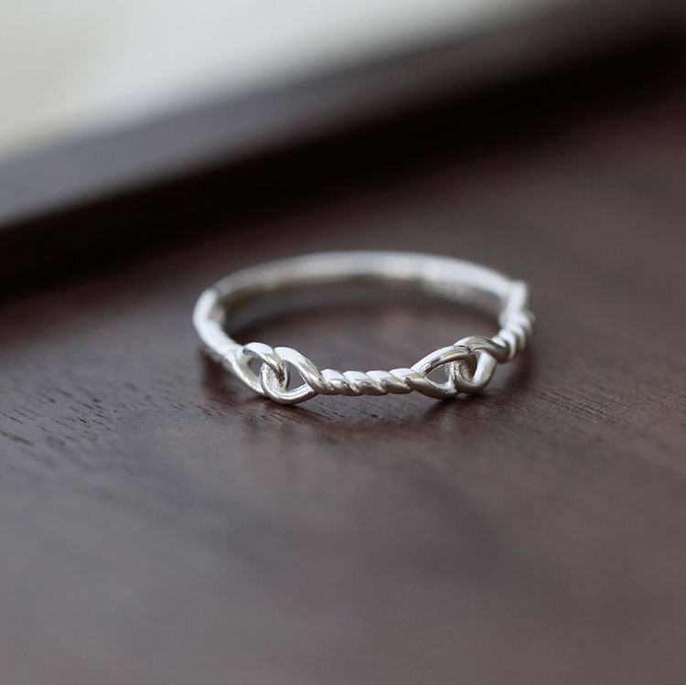 925 Silver Sterling Ring Twist