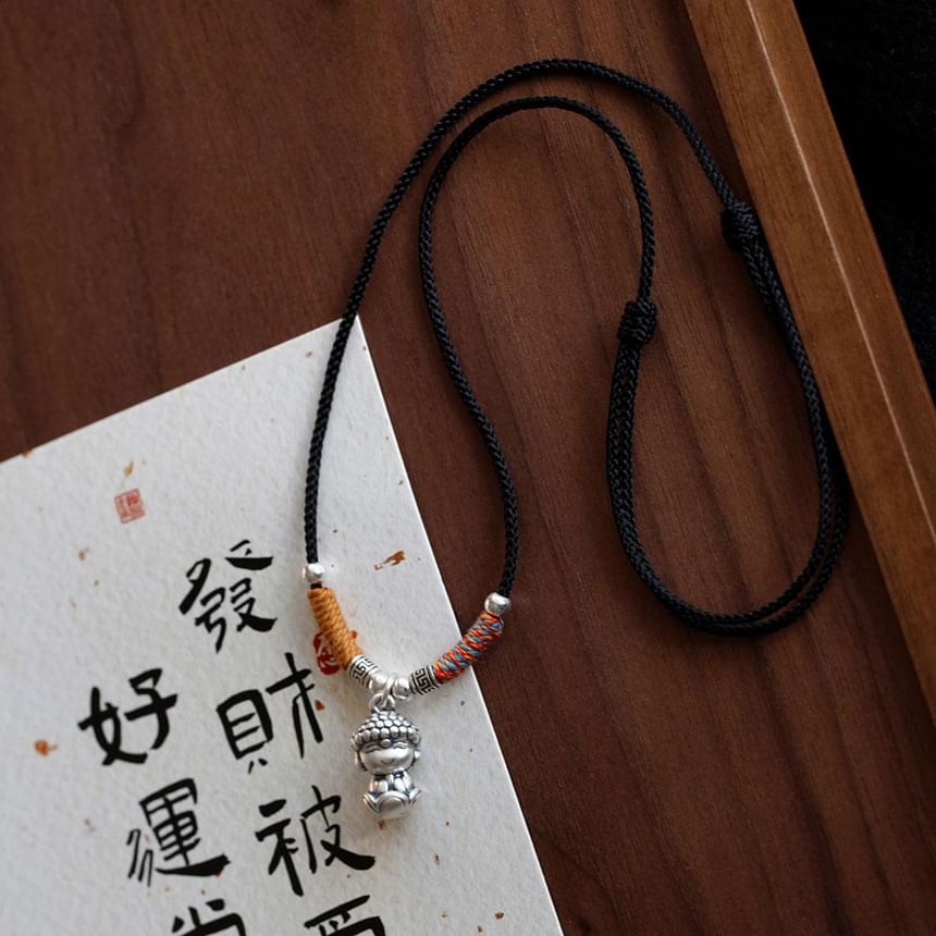 Sterling Silver Necklace Pendant 925 Buddha