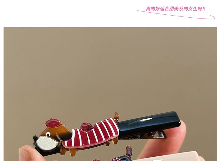 Cartoon Clip Dog Acrylic Hair