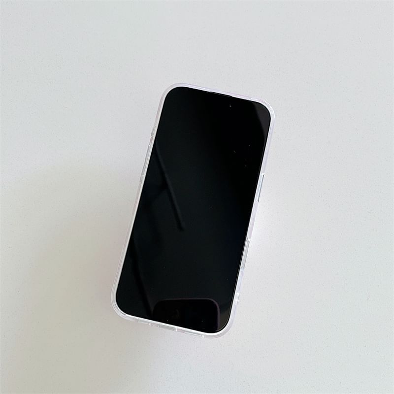 Faux Set Heart Phone Case Ring Pearl Finger /