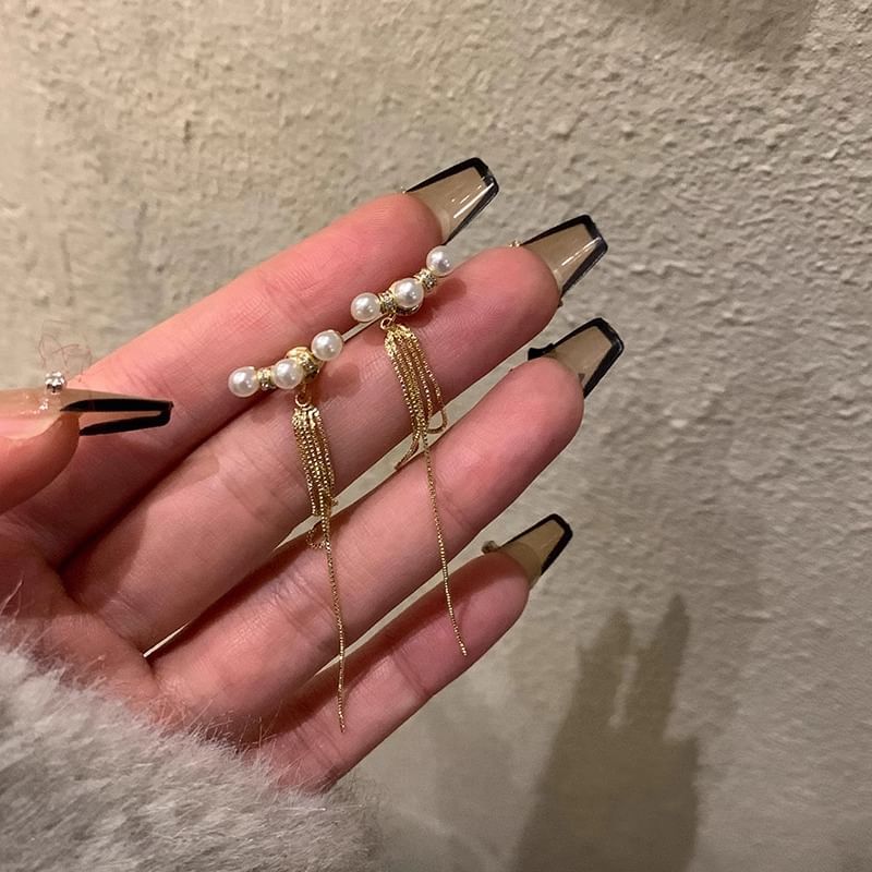 Pearl Earring Faux Alloy Threader