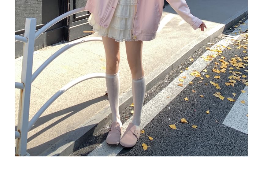 Plus Size Collar Floral Panel Zip Jacket