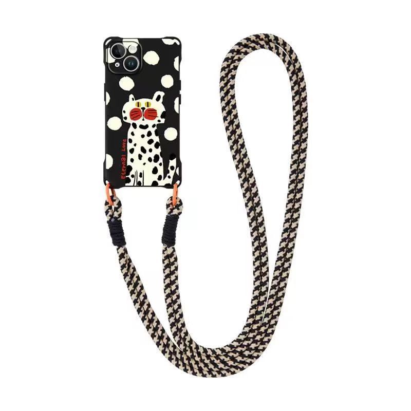 Set Lanyard Phone Cat Case Strap /