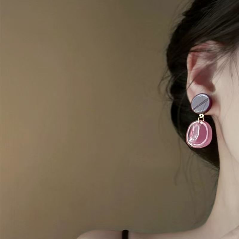 Acrylic Alloy Earring Drop
