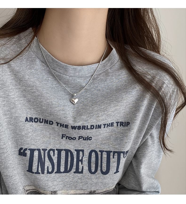 Necklace Heart Alloy Pendant