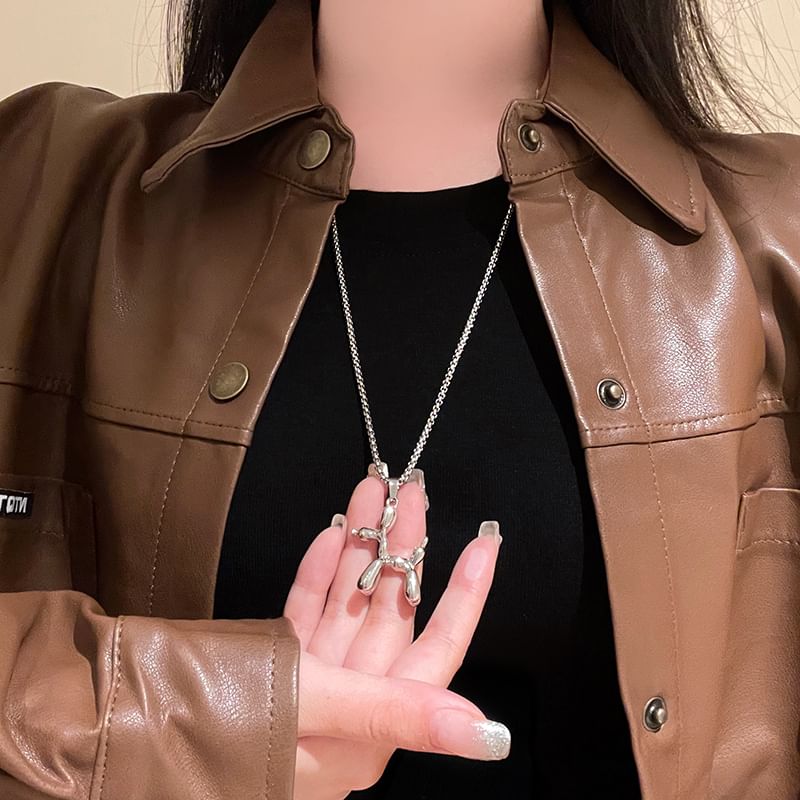 Dog Balloon Necklace Pendant