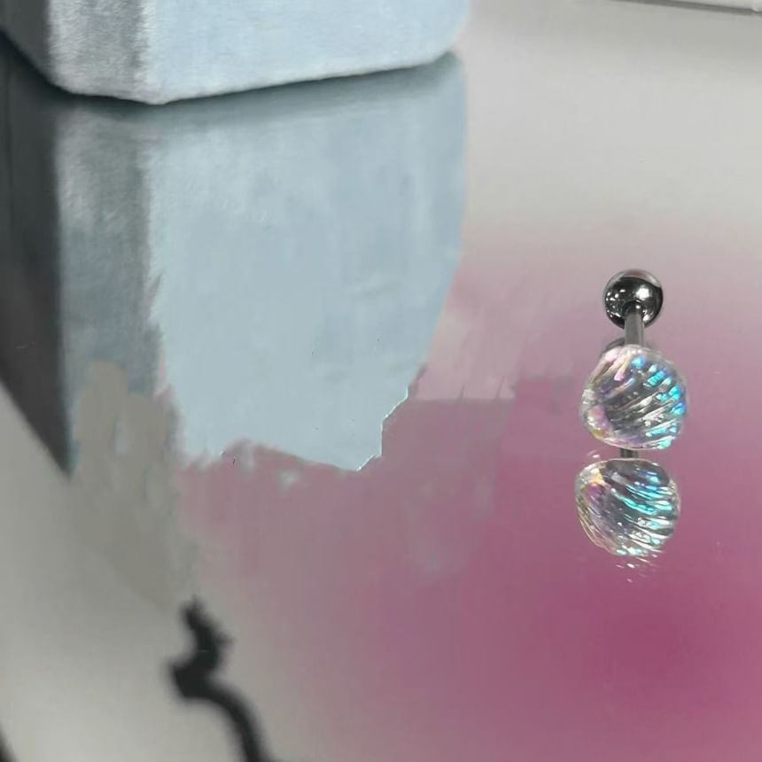 / Heart Wand Set 3: Earring Rhinestone Alloy Shell Stud of