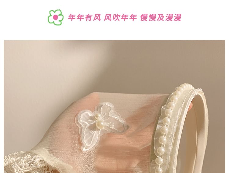 Trim Lace Headband Applique Butterfly