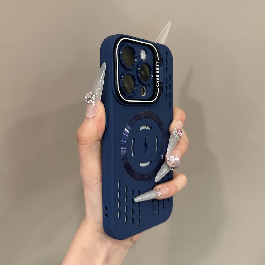 MagSafe) iPhone Case Perforated with (Compatible Magnetic