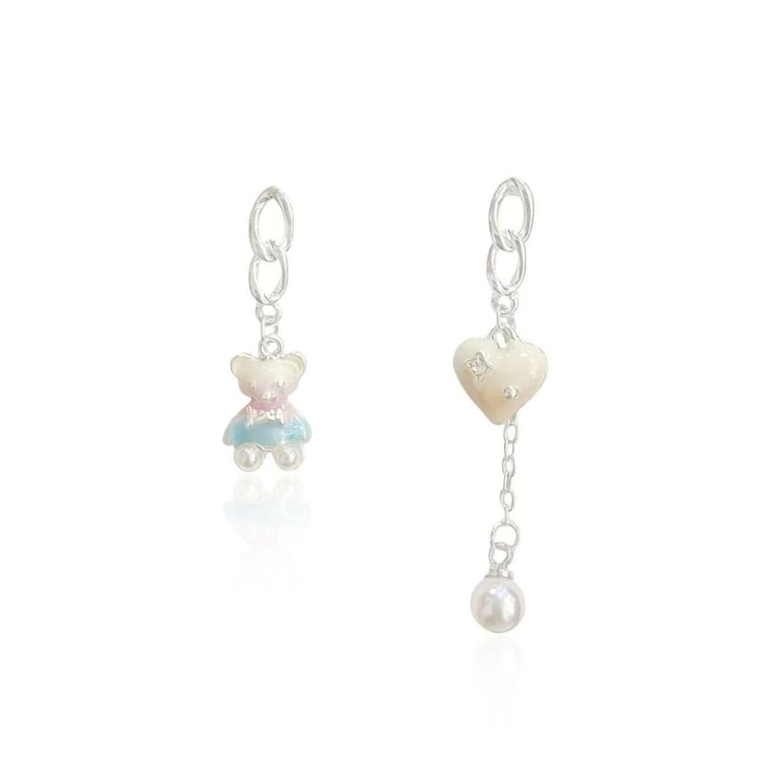 Dangle Bear Earring Asymmetrical
