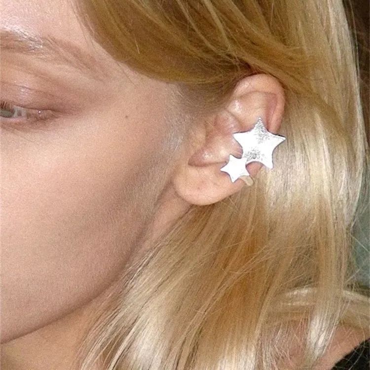Cuff Star Ear Asymmetrical