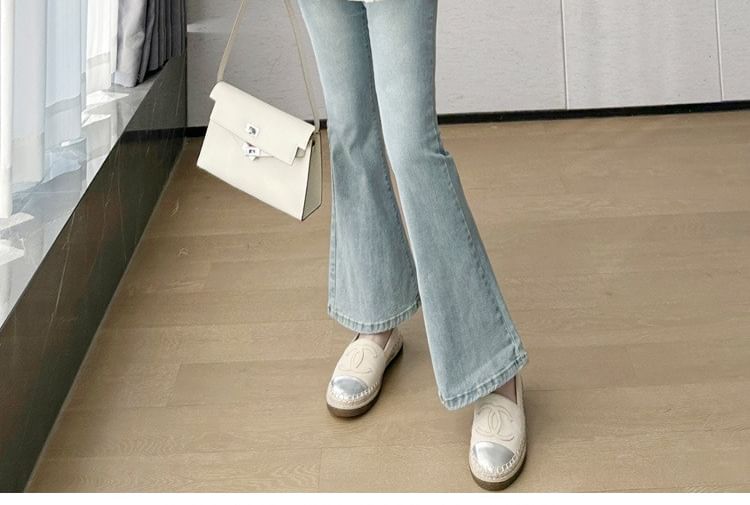 Maternity Crew-Neck Blouse with Ruffled Trim and Long Sleeves