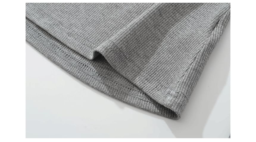 Collared Mock Two-Piece Long-Sleeve Polo