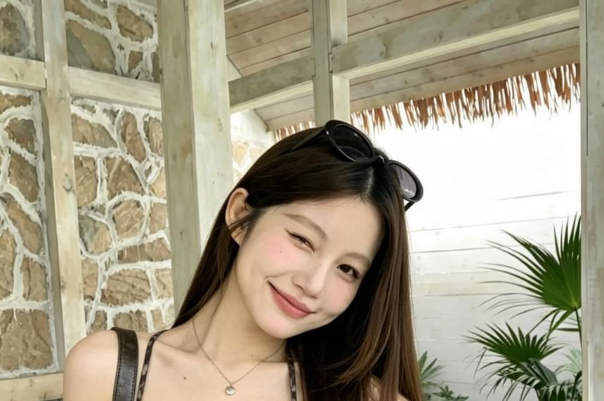 V-Neck Leopard Print Flowy Camisole Top