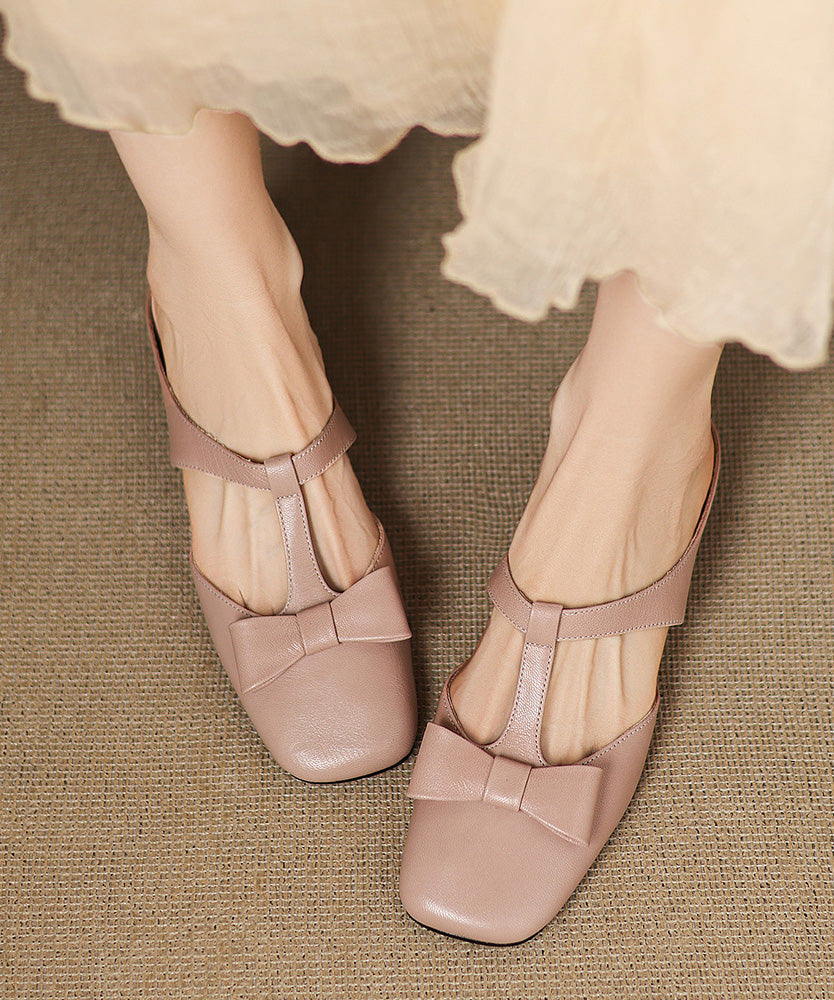 Light Sheepskin Out Sandals Hollow Slide Blue Splicing