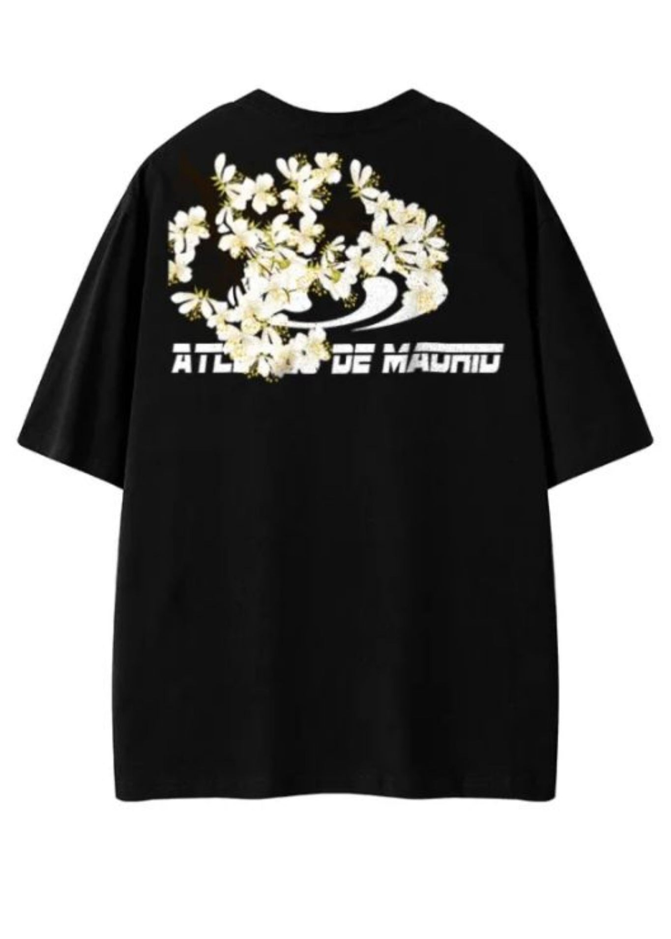 Nouveau t-shirt d'été en coton confortable imprimé noir pour homme LK047