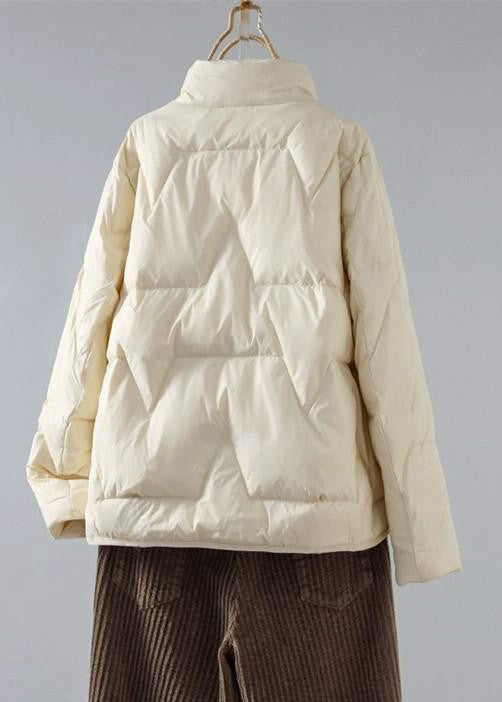 Neuer roter Winterparka mit bestickten Taschen und Baumwollfüllung QG026