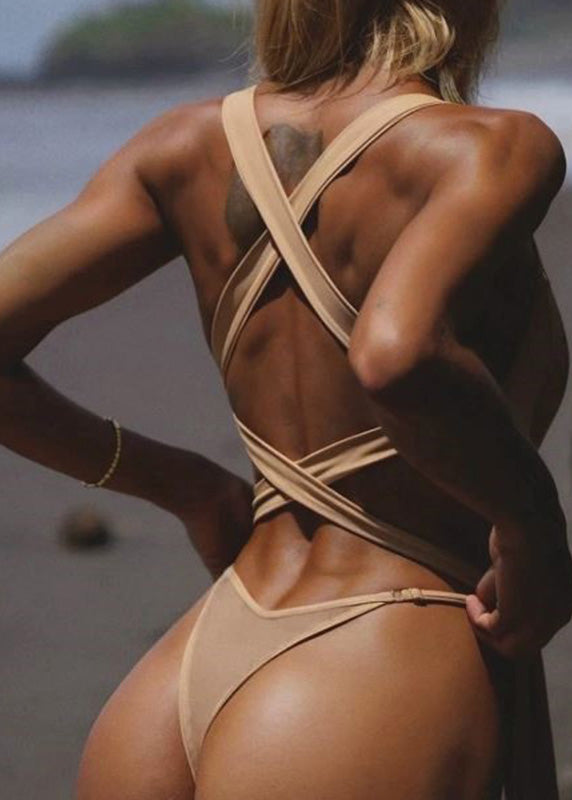 Design Bodysuit Patchwork White Original Backless