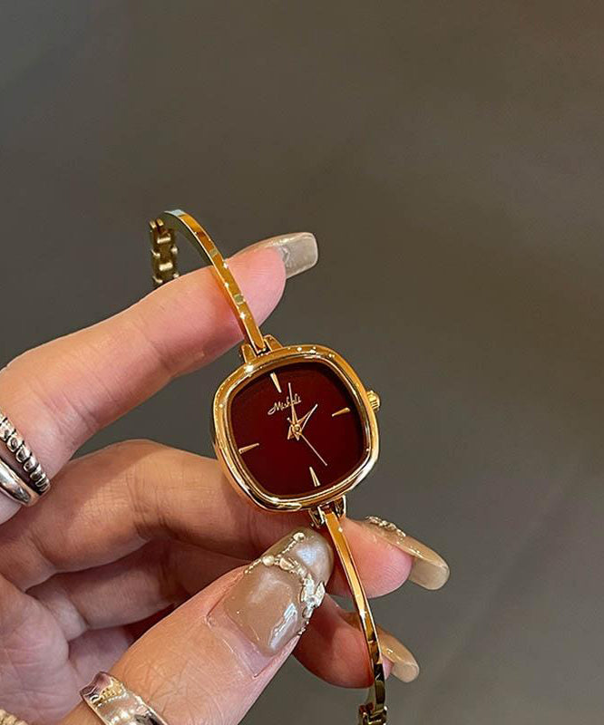 Watches Red Chain Style Quartz Alloy Movement