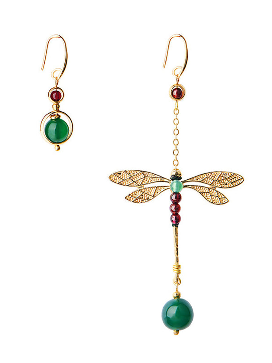 Vintage Irregular Ethnic Dragonfly Women Earrings AT1075